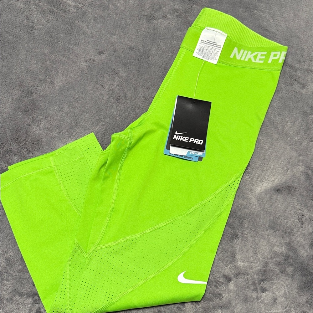 Nike Pro Bright Green Leggings